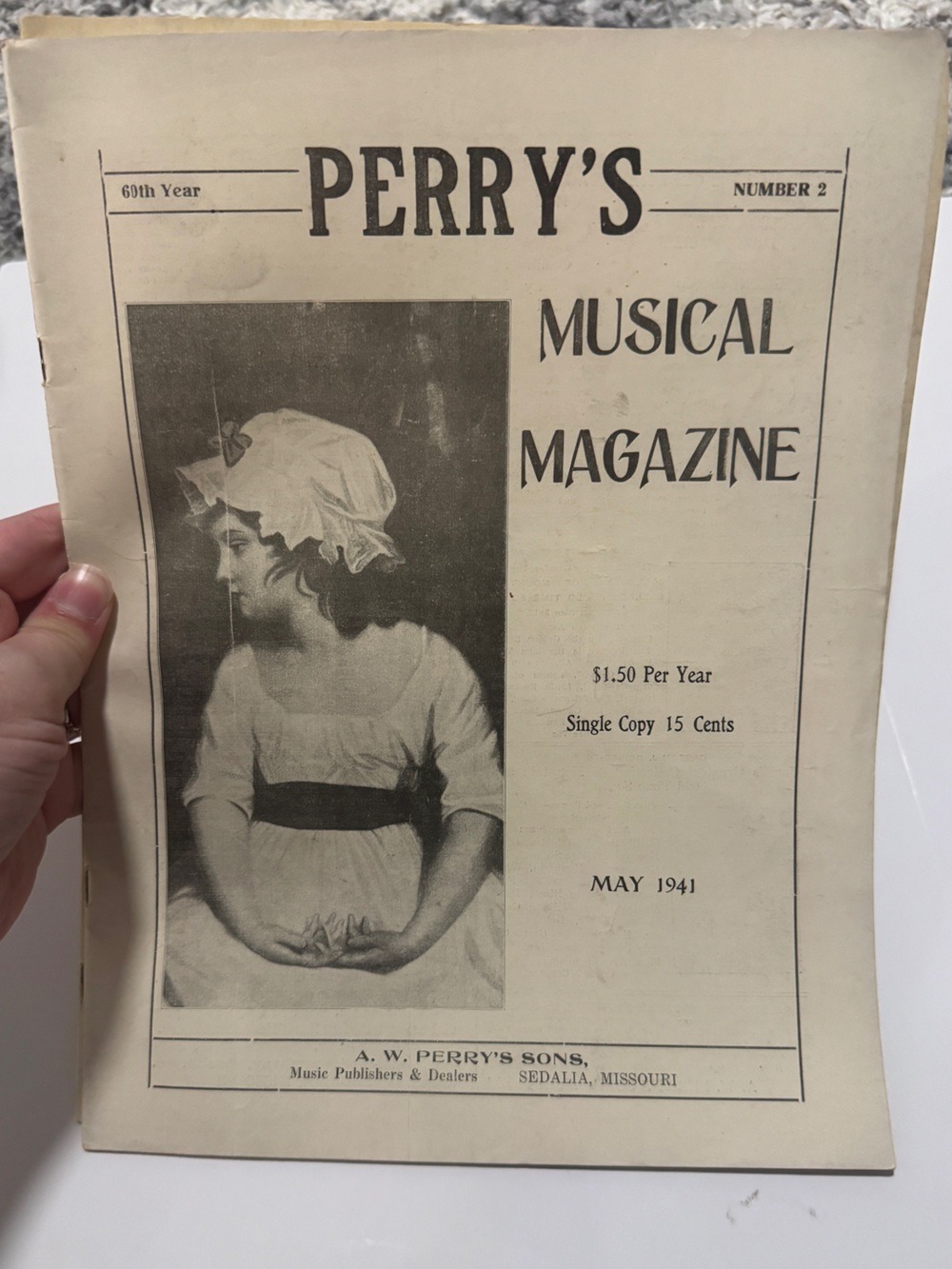 Vintage 1941 Perry’s Musical Magazine May Sheet Music Sedalia Missouri